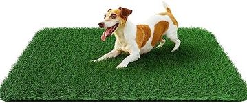 Grass Pad for Dogs 32 x 48 inches, Strong Absorbency Soft Artificial Grass for Pets Potty Training, Easy to Clean Fake Grass for Dog Indoor Outdoor Use (1 Pack)