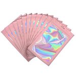 HASTHIP 100 Pcs Smell Proof Mylar Bags, Chocolate Bags Candy Bags Treat Bag Cookie Bags, Resealable Multifunctional Bags Jewellery And Hardware (Pink, 8 X 13Cm)(Others), Polyethylene