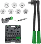 WIPCOOL Copper Pipe Expander Kit Lever Tube Expander Kit, HVAC Hydraulic Swaging Tool Kit, for Copper Tubing Expanding 3/8" to 1-1/8", 9PCS