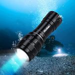 Wurkkos DL07 Diving Flashlight Rechargeable Scuba Dive Light, IPX8 Waterprood Diving Torch Max 3000 Lumens, 135 ° Beam Angle Diving Torch High 90 CRI Dive Video Photography Light with Ball Joint