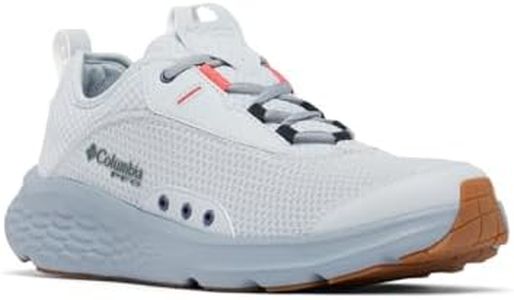 Columbia Men's Castback PFG Boat Shoe, Cirrus Grey/Sunset Red, 9.5