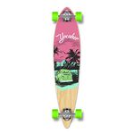 Yocaher Longboard Skateboard Complete Pintail Cruiser 40" x 9" w/Premium Black Grip Tape, Heavy Duty Aluminum Alloy Truck, 71mm Longboard Wheels (Complete-Pintail- Vibe Pink N' Mint)