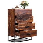 WLIVE Wood Dresser for Bedroom with