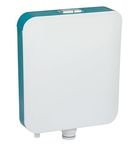 Hardstone Dual Flush Tank for Toilet - 8 LTR Water Capacity – Polypropylene Smart PVC Slim Cistern - Wall Mounted, Push Button Dual Top Flush Tank with Complete Set (Ocean Gree & White)