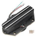 Artec TRA73C Alnico 5 Hot Rail Bridge Single Coil Sized Humbucker Pickup 12K for Tele Style Electric Guitar, Chrome Rail