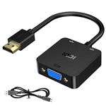 HDMI to VGA Adapter with Audio, ICZI 1080P 60HZ Gold-Plated Converter for PC, Desktop, Laptop, DVD, PS3, Xbox One