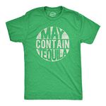 Mens May Contain Tequila Tshirt Funny Tequila Drinking Tee Mens Funny T Shirts Cinco De Mayo T Shirt for Men Funny Food T Shirt Novelty Tees for Men Green - M