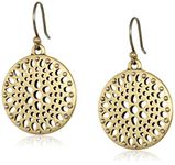 Lucky Brand Two Tone Open Work Drop Earrings, One Size, metal