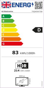 LG 75" 4K Smart TV – Ultra HD LED Display, Streaming Apps