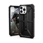 URBAN ARMOR GEAR UAG Designed for iPhone 13 Pro Max Case Carbon Fiber Rugged Lightweight Slim Shockproof Premium Monarch Protective Cover, [6.7 inch Screen]