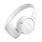 JBL Tune 670NC Wireless On-Ear Bluetooth Headphones with Adaptive Noise-Cancelling Technology and Lightweight Design, 70-Hour Battery Life, White