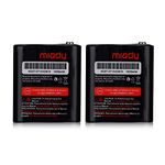 Miady Pack of 2 Two-Way Radio Rechargeable Batteries 3.6V 1000mAh for Talkabout Motorola 53615 KEBT-071A KEBT-071-B KEBT-071-C KEBT-071-D