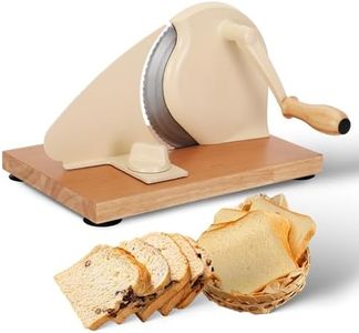 Classic Manual Bread Slicer,Manual Bread Slicer,Classic Hand Crank Home Bread Slicer (white)