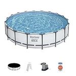 Bestway Steel Pro MAX 18' x 48"/5.49m x 1.22m Pool Set, Multicolor