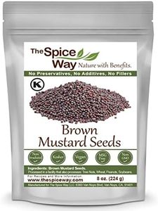 The Spice Way Brown Mustard Seeds - whole seeds, 8 oz