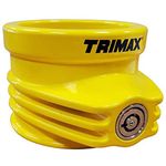 Trimax TFW60 Ultra Tough Alloy 5th Wheel King Pin Lock, (New Improved Version), Yellow