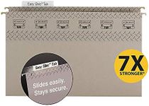 Smead TUFF Extra Capacity Box Bottom Hanging Folder, 2" Expansion, 1/3-Cut Easy Slide Tab, Legal Size, Steel Gray, 18 per Box (64340)