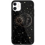 MAYCARI Star and Moon Phone Case Compatible with iPhone SE 2020/7/8, Planet Sky Star Aesthetic Graphic Design with Slim Soft TPU Hard Back Protective Phone Case for Girls Women Men