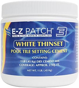 E-Z Patch 3 Pool Tile Thinset Cement for Repairs - Color Adjustable Pool Tile Adhesive (1 lb)