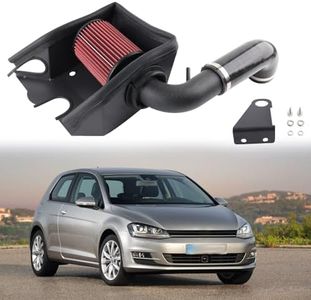 StarTechAuto Cold Air Intake Kit with Heat Shield Compatible with VW Golf 7 Jetta Passat Sharan Touran Audi A3 Q2 Q3 Seat Skoda Aluminum Pipe Red High Flow Air Filter Performance Air Intake System