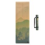 Peaceful Mountain Satori Concept Cork Yoga Mat - 100% Natural Cork & Rubber, Non-Toxic, Non-Slip. Excellent Cushion & Grip, Sweat-Resistant. Perfect Size (72” x 24”) and 4mm Thick, Innovative Exercise Mat for Hot Yoga