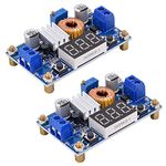 [2 Pack] DC-DC 5A Buck Converter 4-38V to 1.25-36V Voltage Regulator High Power Module with LED Display