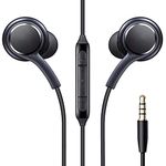 Earphones for OnePlus Nord CE/ 10 Pro/ N100/ N10/ 9/9 Pro/ 8 Pro/ 8/ 7T/ 7T Pro with Fast Charging Cable and 5V 4A Fast Fast Charge for OnePlus 3/ 3T/ 5/ 5T/ 6/ 6T/ 7 Earphone Original Like Wired Stereo Deep Bass Head Hands-free Headset Earbud With Built in-line Mic, With Premium Quality Good Sound Stereo Call Answer/End Button, Music 3.5mm Aux Audio Jack (PC1, Black)