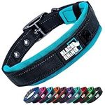 Black Rhino - The Comfort Collar Ultra Soft Neoprene Padded Dog Collar for All Breeds - Heavy Duty Adjustable Reflective Weatherproof (XLarge, Pink/Black)