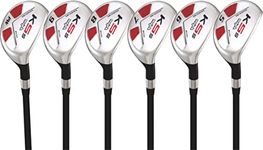 Senior Men's Majek Golf All Hybrid Complete Full Set, which includes: #5, 6, 7, 8, 9, PW Senior Flex Right Handed New Rescue Utility A Flex Club