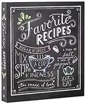 Deluxe Recipe Binder - Favorite Recipes (Chalkboard) - Write In Your Own Recipes