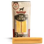 Bully Bunches Extra Large Authentic Yak Cheese Himalayan Chews for Large Dogs & Aggressive Chewers - All Natural Dog Treat Dental Chews, Made with Real Yak Milk - Lactose & Rawhide Free (2 PK)