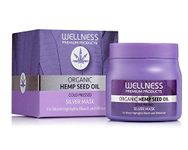 Wellnes Organic Hemp Seed Oil Cold Pressed Silver Mask for Blond Hair 500ml 16.9 fl.oz
