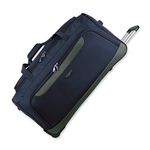 Lightweight Luggage Wheeled Trolley Holdall Suitcase Duffle Bag Rolling Hold Travel Bag AR306 (Large - 32" (H82xW42xD40 cm), Navy)