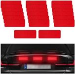 Suvnie 20PCS Warning Reflective Stickers, Night Visibility Safety Reflective Sticker, Waterproof Auto Reflector Tape for Bumper Clothing Trailers Motorcycle Helmet, Car Accessories (Red)