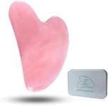 Ditind Rose Quartz Gua Sha Facial Tools, GuaSha for Toxins/Prevents Wrinkles for Spa Acupuncture Therapy Trigger Point Treatment