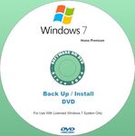 Replacement Install DVD for Windows 7 Home Premium with SP1 32 or 64 Bit (32 Bit)