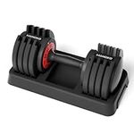 Adjustable Dumbbell 55LB Single Dumbbell 5 Weight Options Dumbbell Anti-Slip Metal Handle, Satisfying Multi-Stage Fitness Experience
