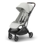 UPPAbaby MINU V3 Lightweight Travel Stroller |Savannah | One-Hand Fold & Recline |Overhead Friendly Baby Pram | Includes Rain Cover & Carry Strap | Baby Stroller Up to 22kg | 9kg Storage Basket