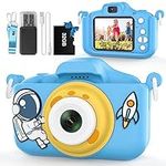 Kids Camera, Children Digital Mini Camera for 3-12 Year Old Girls and Boys, 1080P HD Video Camera with Front And Rear Dual Camera for Kids and Beginners, Come with 32GB SD Card and Card Reader