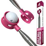 Josongslax Golf Ball Retriever Telescopic for Water, GolfBall Grabber Tool, Golf Accessories Gifts for Women, Men & Golfers, Golf Balls Picker with Stainless Steel Shaft&Non-Slip Rubber Grip(12FT)