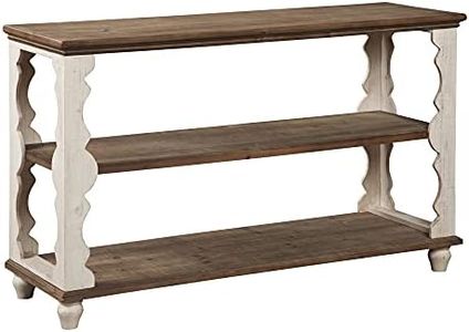 Signature Design by Ashley - Alwyndale Console Sofa Table - Casual - Antique White/Brown