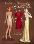 Dollys and Friends Originals 1930s Paper Dolls: Glamorous Thirties Vintage Fashion Paper Doll Collection