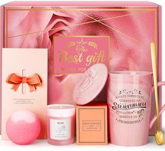Regalo Donna Compleanno, Eletorot Regalo Donna Idee, Set Confezione Regalo Donna Tazze, Regali di Compleanno per Donne, Idea Regalo Compleanno Mamma, Moglie, Migliori Amici, Sorella, Zia