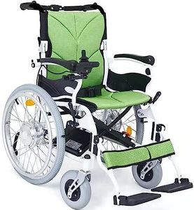 stdpcxz Sedia A Rotelle Elettrica Pieghevole per Anziani E Disabili Sedia A Rotelle da Transito Sedia A Rotelle Pieghevole con Cintura di Sicurezza, Ortopedica Sedia da Transito 1,1