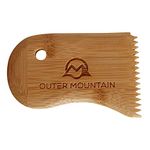 Outer Mountain Surfboard Wax Comb - Bamboo Surfboard Wax Scraper and Surf Wax Remover - Surfer Gift