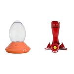 Perky-Pet Oriole Feeder 449-2 + Hummingbird Feeder 403CP (8-Ounce)