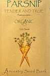 Organic Parsnip ❁ Tender and True ❁ 100 Seeds Heirloom - Non GMO