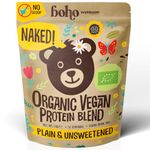 Naked Organic Vegan Protein Powder Blend (1kg NO Scoop Included) Unsweetened | with Minerals | Organic Plant Protein