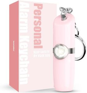 Securityman Personal Safety Alarm for Women | Self Defense Keychain (Loudest 130dB Siren and SOS Strobe Light) Everyday Security Personal Alarm Protection Device (Pink)