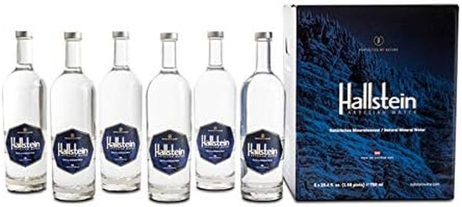 Hallstein Artesian Natural Alkaline Still Water (Non-Sparkling) - 25.4 fl oz (6 Glass Bottles)